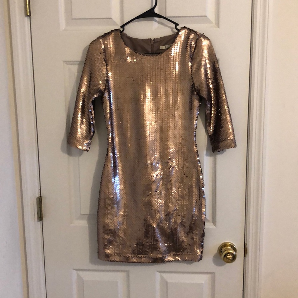 Bronze sequined BB Dakota dress